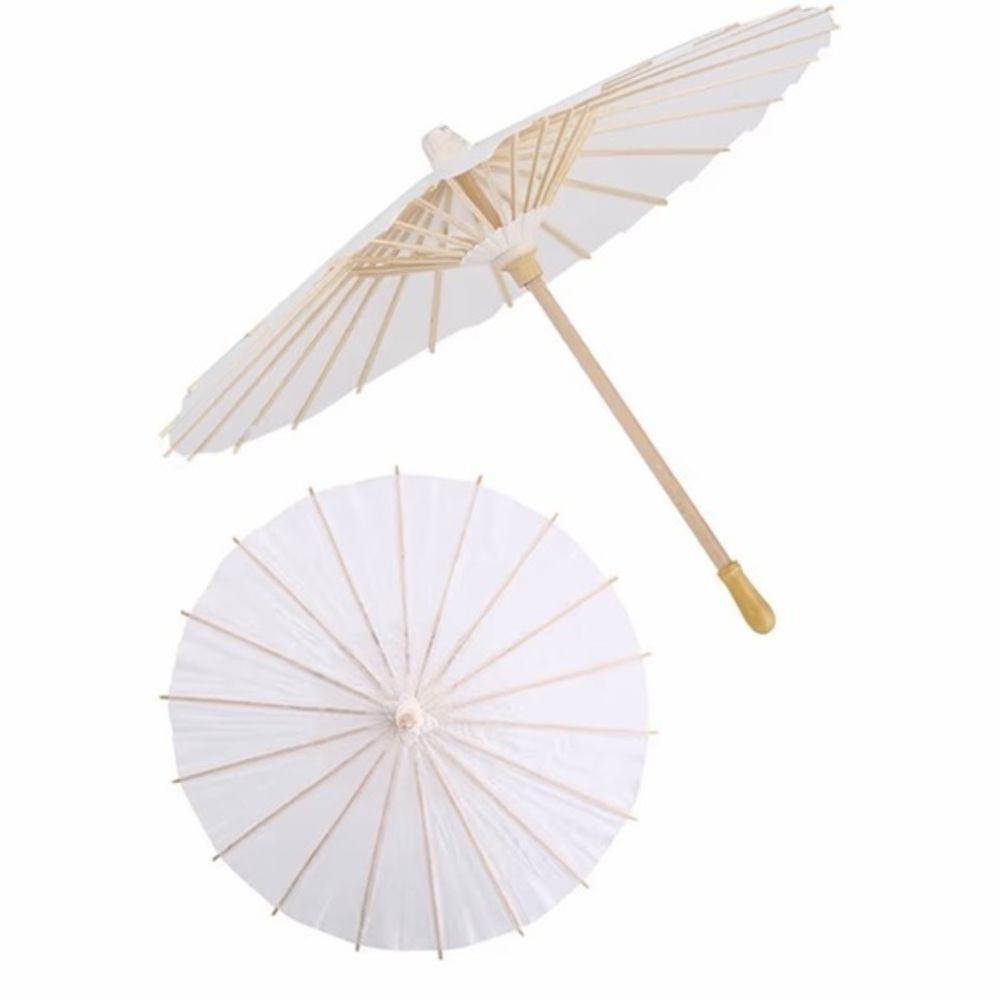 New paper Elegant White Parasol Umbrella
